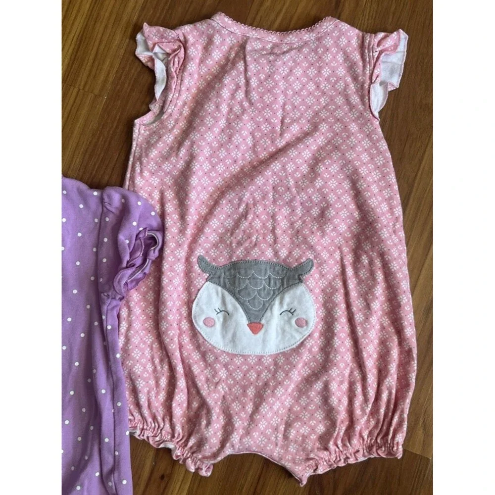 Simple Joys by Carter's Baby Girl 3  Snap-Up Rompers - Size 18 M